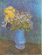 Vincent Van Gogh Vase of lilacs painting